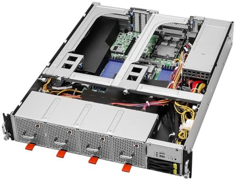 ASRock Rack Server GPU Barebone 2U2G-GENOA Single Socket SP5 (LGA 6096), AMD EPYC 9005*/9004 2GPU