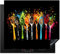 KitchenYeah© Coperchio Piano Cottura 59x51 cm Cucina Copri Fornelli Tappetino Induzione Antiscivolo Piastra Protezione Cucchiai - Spezie - Moderno - Graffiti - Colore