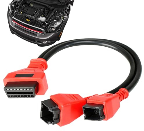 FCA 12+8 Kabeladapter, Secutiry Gateway Bypass -Kabel | Compact Security Bypass -Kabel,Robuste Tragbare Code -Leser Eine Verbesserte Fahrzeugdiagnostik