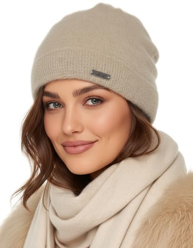 Baesics Beanie Mütze Damen Herren - Strickmütze Winter warm gefüttert weich | Weich und dehnbar mit Fleecefutter, sitzt bequem in Einheitsgröße. Für Herbst, Winter und als Geschenkidee