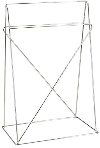 Set mit 2 Tischstützen aus verchromtem Metall, 74 x 49 x 30,5 cm