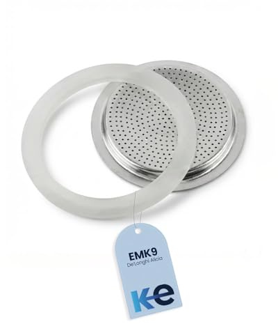 ANAKEL HOME Pack Repuesto Filtro y Junta para Cafetera Alicia 9 Tazas | Pack Compatible solo con Modelos EMK9 | Accesorios de Mantenimiento para Cafetera