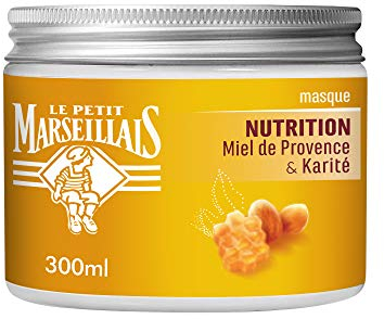 Le Petit Marseillais Pflegemaske für trockenes und geschädigtes Haar, Honig der Provence & Shea, 300 ml