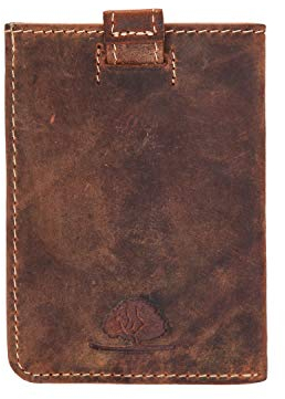 Greenburry Porta biglietti da visita vintage RFID in pelle 7 cm