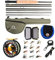 Maximumcatch Alltime Reiserute für Fliegenfischen 8 Teile 9ft Fliegenrute mit Cordura Rohr in 5/6/8 wt (9' 8wt Combo)