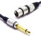 VITALCO XLR Buchse auf 6,3mm Mono Klinke Kabel 3m Mikrofonkabel 3 Polig auf 6.3 TS Klinkenstecker Adapter