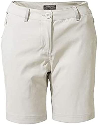 Craghoppers Womens Kiwi Pro Hiking Shorts, Dove Grey, 34W EU