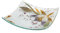 Sospiri Venezia Svuotatasca Piatto Soprammobile Decoro Floreale Vetro Murano Centrotavola Arredo Casa Idea Regalo Realizzato a Mano Made Italy (cm19X19 Quadrato)