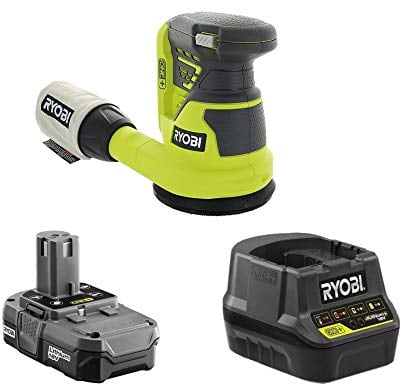 Ryobi RROS18-0 Exzenterschleifer, 18 V, ONE+ Akku, ⌀ 125 mm, Kit 2,0 Ah