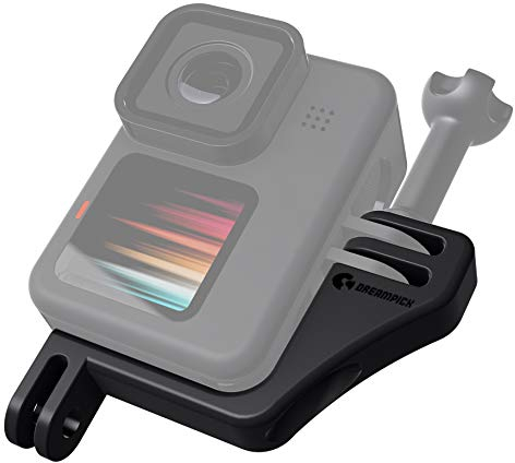 Dreampick Vertikale Halterung für GoPro Hero 11 10 9, DJI Osmo Action Vertical Frame Camera Vertical Mount, Gehäuse für Gopro Vertikal Anschluss, VRT Vertical Adapter