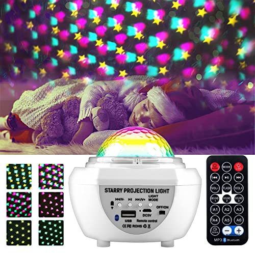 jindaaudio Sternenhimmel Projektor, 360° Drehbares Timing USB Aufladbar Mit Bluetooth Musiklaut Sprecher Nachtlicht, Decken leuchten Geeignet für Kinder/Erwachsene