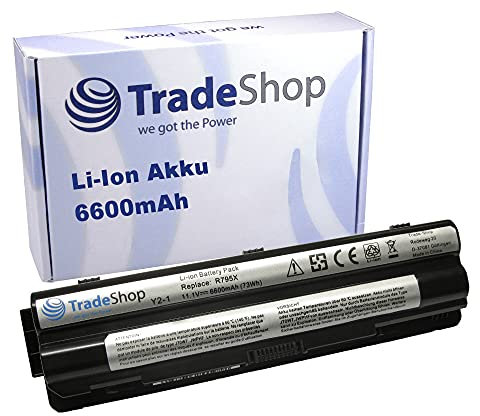Hochleistungs Li-Ion Akku für Dell XPS 15D, 15(L501X), 15(L502X), 15(L521X) ersetzt J70W7 JWPHF P09E P09E001 P09E002 / 10,8V/11,1V / 6600mAh