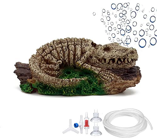 ALEGI Aquarium Air Bubbler Decorations,Air Bubbler Decor Ornament for Fish Tank (Dinosaur)