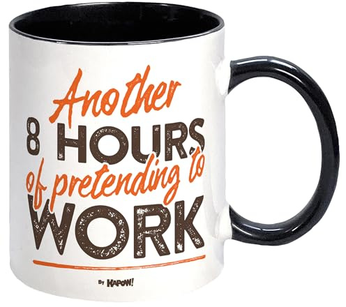 Bomblighters Comedy Office Mug - Gift Boxed Cup Another 8 Hours of Pretending to Work