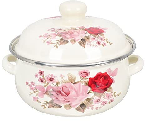 Marmite À Soupe Émaillée Épaissie À Fond Plat Casserole À Ragoût Binaurale Pour Cuisine Pot De Médecine Chinoise Pour Fêtes