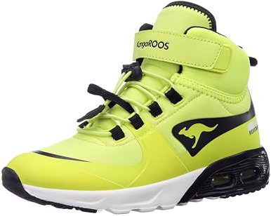 KangaROOS Unisex Kinder Kx-hydro Sneaker, Lime Jet Black, 29 EU