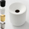 GC German Couture Keramik Stickbecher Aschenbecher kompatibel mit IQOS ILUMA PRIME TEREA Sticks u. Heets-Sticks + Glo Hyper Pro Air neo-Sticks u. Ploom X evo Zubehör f. Büro u. Zuhause, weiß