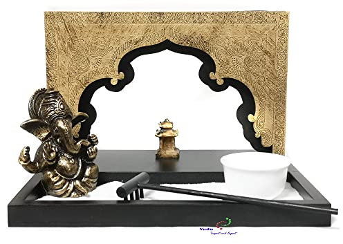 Yudu Zen-Garten mit Ganesha Figur Tempel Sand Nr:HY-1909