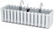 IMJ-Global Vaso per Fiori Piante Rettangolare Boardee Fancycase Decorativo In Plastica Alto 16 Cm Da Interno Esterno 58x18 Cm Bianco Design Moderno 17 Litri