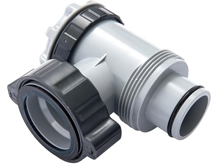 Bestway® Ersatzteil Regelventil (hellgrau) mit Dichtung für Pools mit 38 mm Anschluss