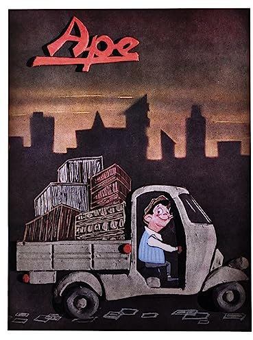 KUSTOM ART Werbeserie Retro Vintage (APE) ungerahmt, Kunstdruck auf beschichtetem Papier, 40 x 30 cm
