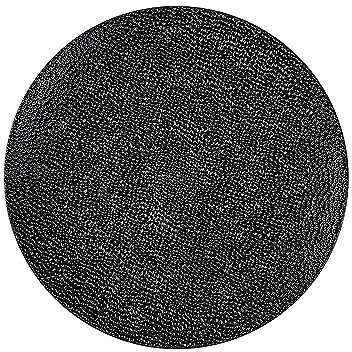 Inge-glas Dekoteller Weihnachtsteller gehämmerte Optik 33cm - Kunststoff Runder Schwarz Platzteller Deko Teller - Tischdeko Dekoschale Wohnzimmerdeko Weihnachten