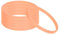 PATIKIL Silikon Armbänder 6 Pack Leuchtende Gummi Armbänder Leer Dehnbare Sportbänder für Sportspiele und Team Bauaktivitäten Orange