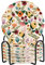 Bunte Blumen Vintage Untersetzer für Couchtisch mit Halter, Set mit 6 Untersetzern, saugfähige Untersetzer für Holztisch