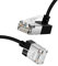 Dutevolns Câble Ethernet Flexible Cat 6 avec Angle de 270° vers le Haut 2m, Ultra Fin et Compact RJ45 Cat 6a Câble LAN Gigabit pour PC, Routeur, PS4/5 (Noir)