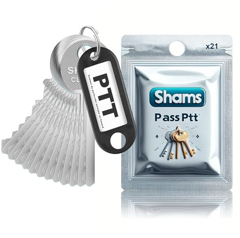 TROUSSEAU COMPLET 21 CLÉ PASS PTT UNIVERSELLE | POUR SERRURES DE BOÎTES AUX LETTRES ET PORTES D’IMMEUBLES | CLÉ PASSE PARTOUT A10 JUSQU'À U10 | ESSENTIEL POUR LIVREURS ET FACTEURS | MARQUE FRANÇAISE