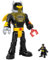 Imaginext DC Super Friends - Batman Insider e il Bat Bot, robot da 30+ cm con cabina di pilotaggio, luci e suoni, personaggio Batman e 4 accessori inclusi, giocattolo per bambini, 3+ anni, HYG31