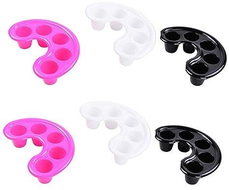 Healeved 6 Piezas Nail Soak Off Bowl Tazón De Remojo Manicura Cuencos De Remojo De Manicura De Herramienta Remojo De Remover Herramienta De Baño Para Manicura