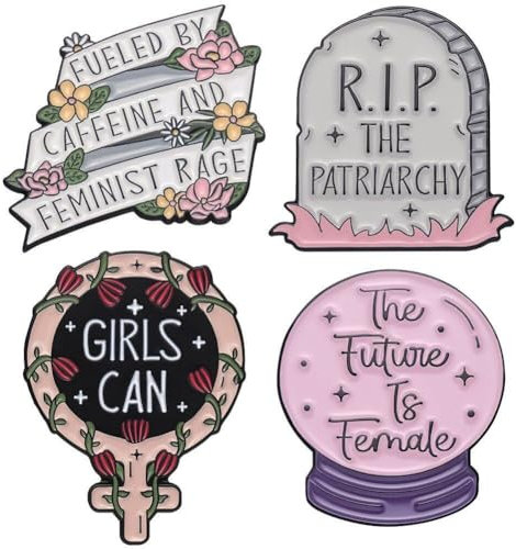 Feministische Broschen, Anstecknadeln, 4 Stück, Mädchen, Feministische Anstecknadel, Brosche, Unterstützt Die Rechte Der Frauen, Anstecknadel, Abzeichen, Feminismus, Schmuck, Geschenk