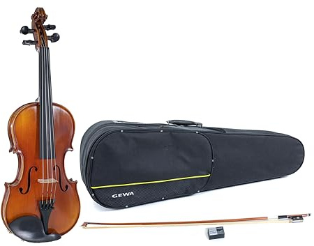 GEWA Violine, Violingarnitur Serie Maestro 1 VL 3, 1/4 Spielfertig inkl. Formetui, Massaranduba Bogen und Larsen Aurora Saiten