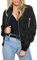 Zeagoo Bomber Jacket Women Lightweight Jackets Casual Zip Up Long Sleeve Short Coat Black S