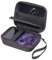 Zhixteu Sacoche de Transport pour ANBERNIC R36S/R35S/RG353V/RG35XX Plus/RGB20S, Sacoche de Rangement pour Console de Jeu Portable, EVA Housse Protectrice Anti-Rayures (Noir)