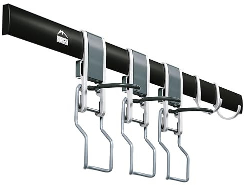 Borgen Support mural vertical pour vélo - Convient pour tous les vélos, comme par exemple vélo électrique, VTT, vélo de route - Réglable en continu - Suspension murale