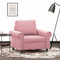 Gecheer Poltrona,Retro,Divano Singolo,da Salotto,in Velluto,Rosa,92x77x80 cm,Poltrona Camera da Letto,Poltrona da TV,Poltrona in Velluto,Poltrona Moderna,Poltrona per Soggiorno