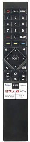 AULCMEET ERF6N64H ERF6N64 Nouvelle télécommande de Remplacement pour fit for Hisense Smart LED TV 65U7KQTUK 65U70KQTUK 65U71KQTUK 65U72KQTUK