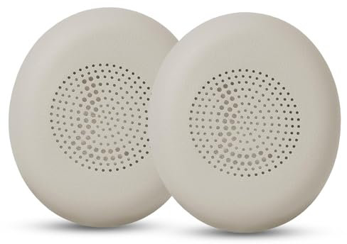 ACCIUK Replacement Ear Pads, Compatible with Jabra Elite 45h, Evolve2 65, Evolve2 40 Headphones. New Soft Protein Leather Combined with high-Density Memory Foam, Replacement Ear Pads (Champagne)