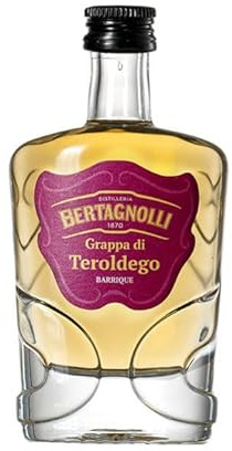 Bertagnolli Grappa di Teroldego Barrique Mini / 42% vol / 0,05 Liter-Flasche