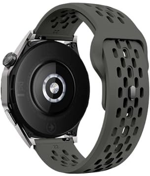 Bracelet en silicone for montre Fossil (18 mm, 20 mm, 22 mm) for Nokia Steel(5-Dark gray,22mm)
