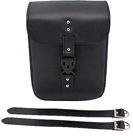 AOSAIXIS Satteltaschen Seitenbeutel Doppelgurt Sattelbeutel wasserdichte Motorradwerkzeugbeutel PU Leder Aufbewahrungstasche