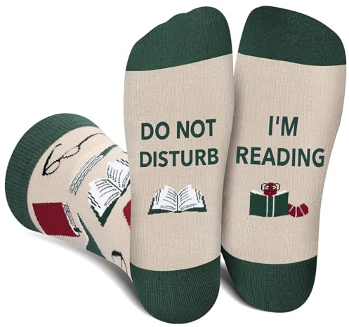 AGRIMONY Funny Socks for Men Women Teenage Boys - Do Not Disturb I'm Novelty Funky Fun Crazy Crew Cotton Socks Gifts Christmas Stocking