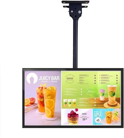 Verstellbare TV-Deckenhalterung, neig- und schwenkbar für 26-60 Zoll LED-Flachbildfernseher, kompatibel mit den meisten Marken, schwarz, ausziehbar 1,1-1,4 m, perfekt für Heimkino