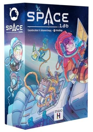 Studio H - Space Lab - Jeu de stratégie Accessible à Tous Qui Vous ménera dans l'univers Spatial - A partir de 10 Ans - De 1 à 4 Joueurs
