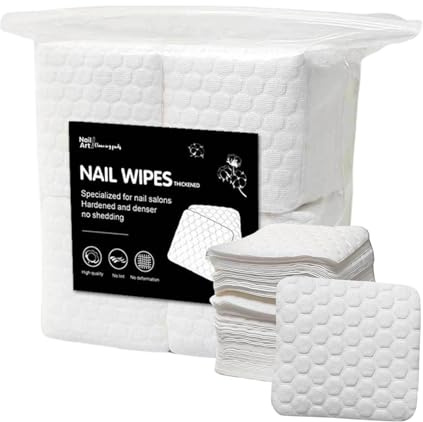 Fusselfreie Nageltücher Hochsaugfähige Nichtgewebte Weiche Reinigungstücher | Reinigungspads Für Nägel Für Frauen, Salon, Zuhause, Vorbereitung, Reise, Pediküre, Outdoor Aktivitäten und Events