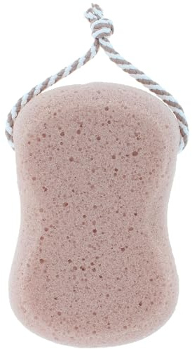 PARSA Beauty WELLNESS Badeschwamm, Terracotta, Sanfte Reinigung | Entspannendes Duscherlebnis, Aufhängeschnur, Vielseitig Einsetzbar