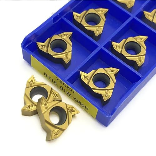 10PCS Externe Gewinde Drehen Werkzeug CNC Halter 16ER KT7030 Hartmetall Einfügen Wendeschneidplatten(10PCS)