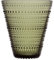 Iittala 1025722 Kastehelmi Vase 154mm, moosgrün, Glas